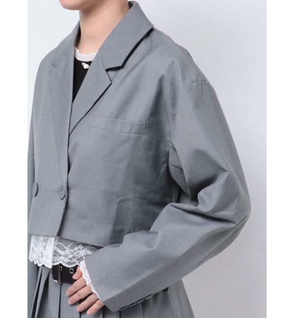 jouetie「ヘムレースショートジャケット【セットアップ対応】」|テーラードジャケット|