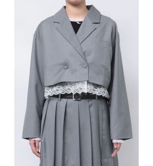 jouetie「ヘムレースショートジャケット【セットアップ対応】」|テーラードジャケット|