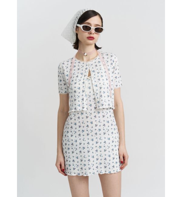 jouetie「ランジェリーフラワーキャミワンピース【セット対応】」|ワンピース|