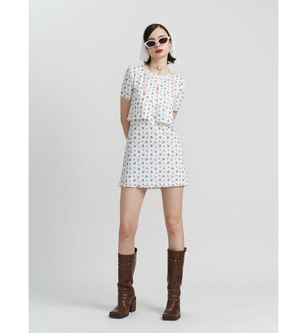 jouetie「ランジェリーフラワーキャミワンピース【セット対応】」|ワンピース|