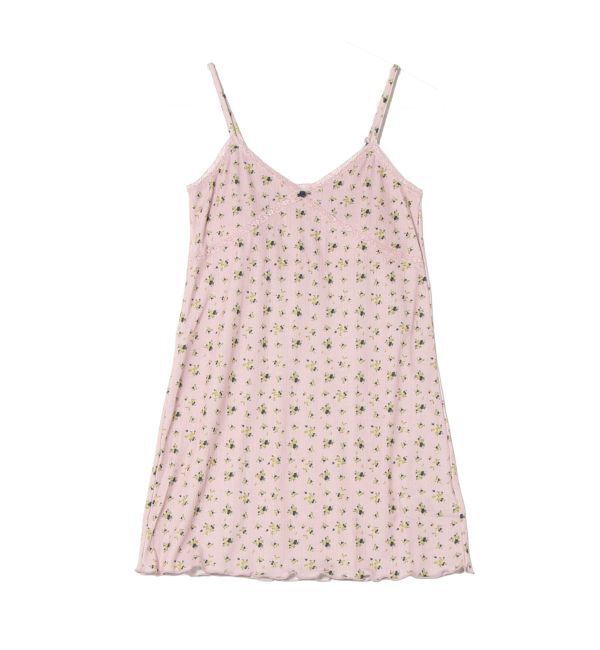 jouetie「ランジェリーフラワーキャミワンピース【セット対応】」|ワンピース|ピンク