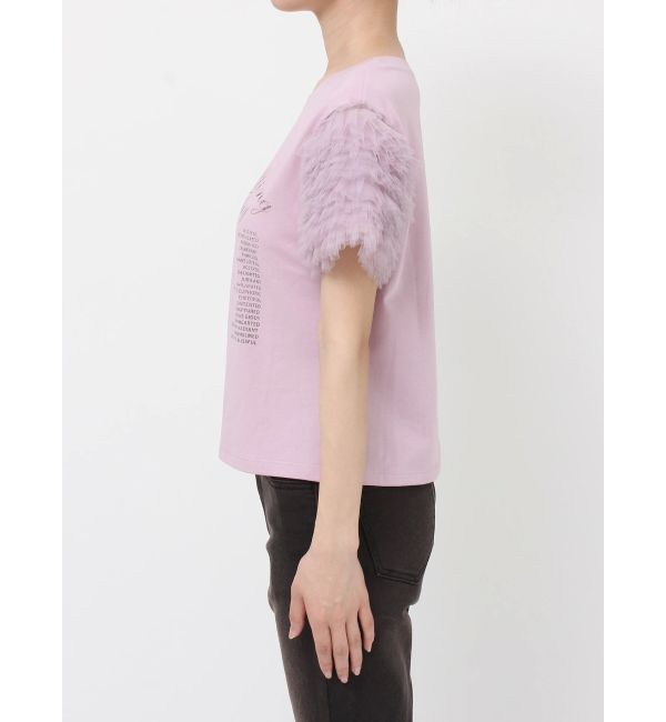 jouetie「フリルチュールドッキングTシャツ」|Tシャツ・カットソー|