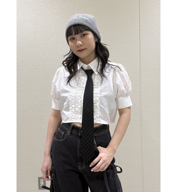 jouetie「クロップドフリルブラウス」|シャツ・ブラウス|