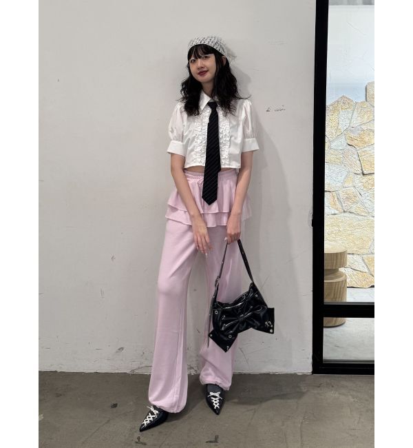 jouetie「クロップドフリルブラウス」|シャツ・ブラウス|