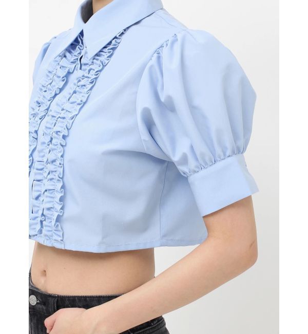 jouetie「クロップドフリルブラウス」|シャツ・ブラウス|