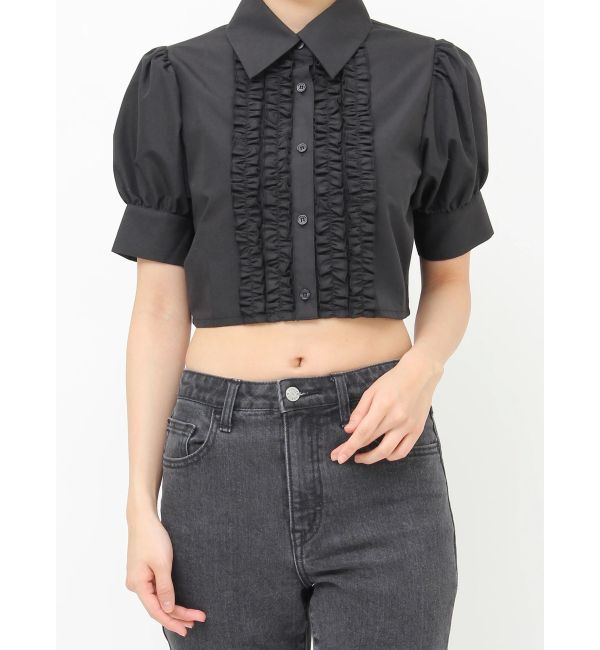 jouetie「クロップドフリルブラウス」|シャツ・ブラウス|