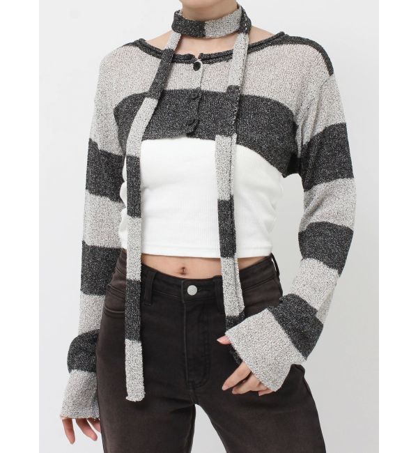 jouetie「ストールセットショートカーデ」|カーディガン|