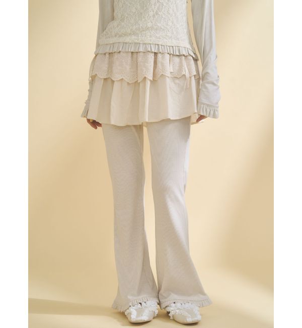merry jenny「lace skirt flare pants」|その他|アイボリー