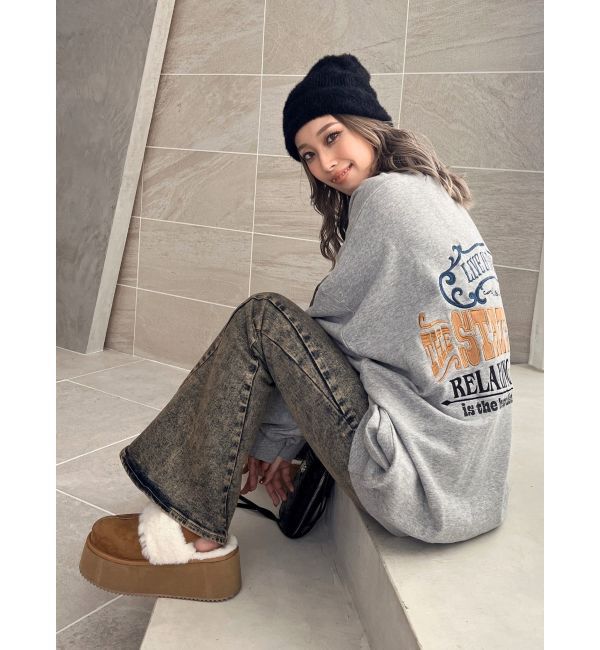 GYDA「Symmetry GYDAシャギーニットCAP」|ニット帽|