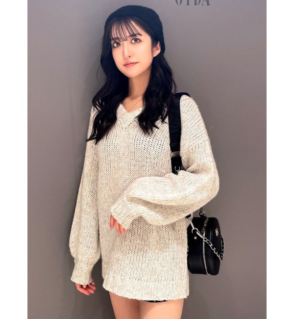 GYDA「Symmetry GYDAシャギーニットCAP」|ニット帽|