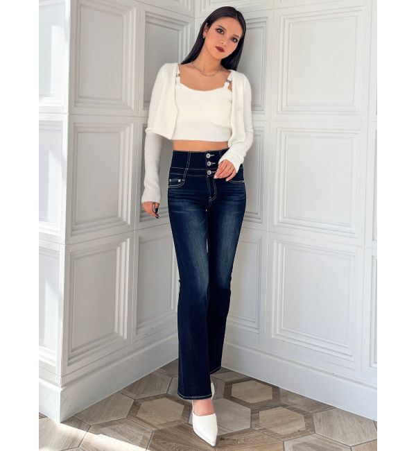 GYDA「Symmetry GYDA embroideryシャギーニットカーディガン【SETUP着用可】」|カーディガン|