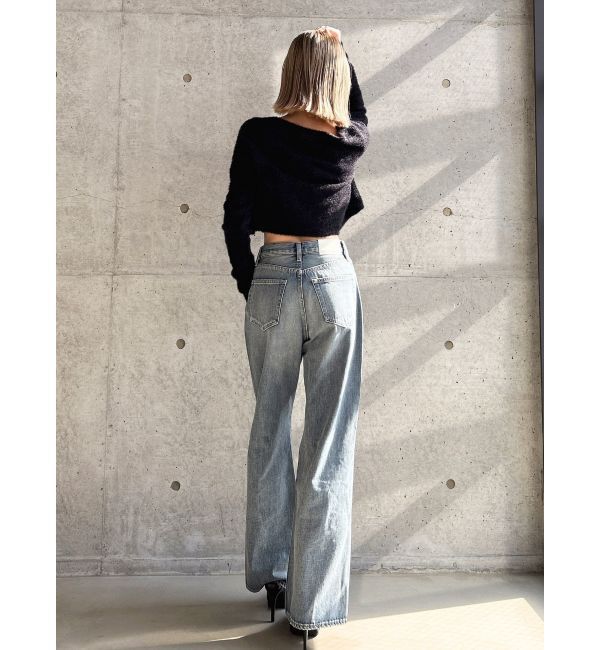 GYDA「Symmetry GYDA embroideryシャギーニットカーディガン【SETUP着用可】」|カーディガン|