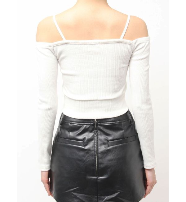 GYDA「カシュクールデザインオフショルトップス」|Tシャツ・カットソー|