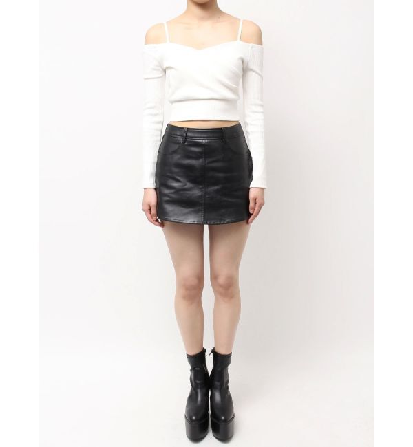 GYDA「カシュクールデザインオフショルトップス」|Tシャツ・カットソー|