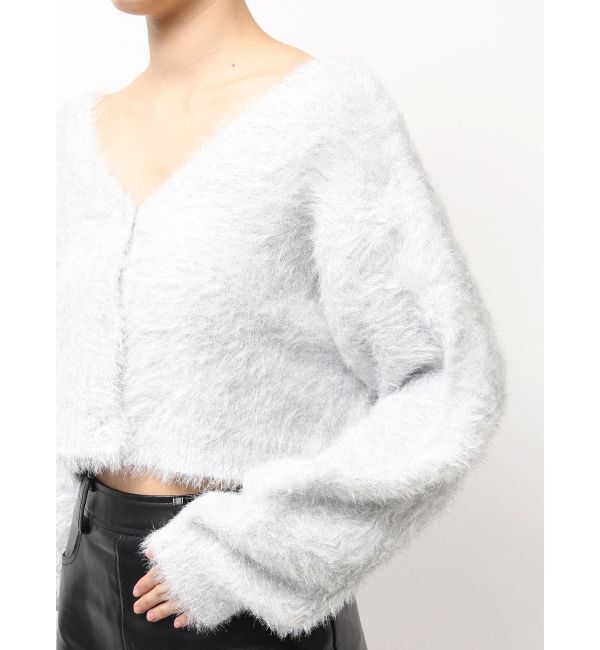 GYDA「ラメシャギーニットカーディガン」|カーディガン|