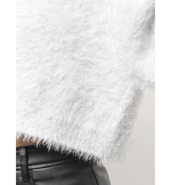 GYDA「ラメシャギーニットカーディガン」|カーディガン|