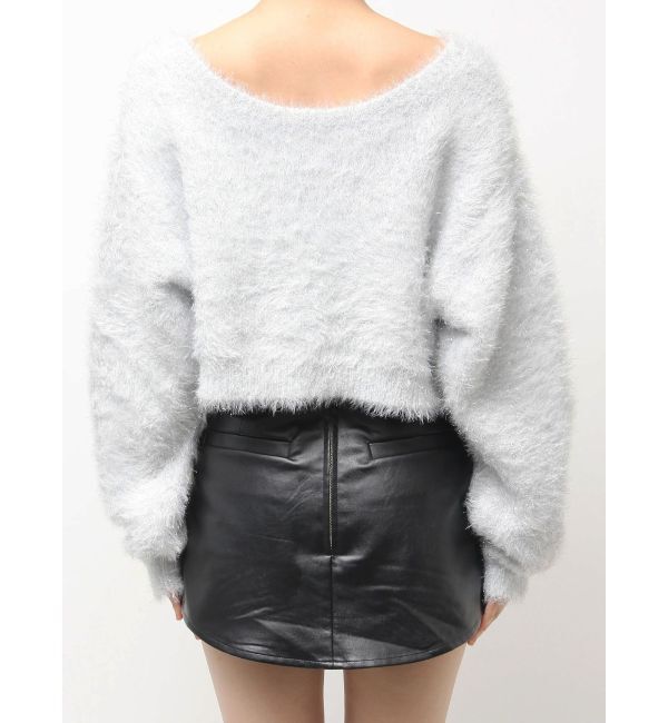 GYDA「ラメシャギーニットカーディガン」|カーディガン|