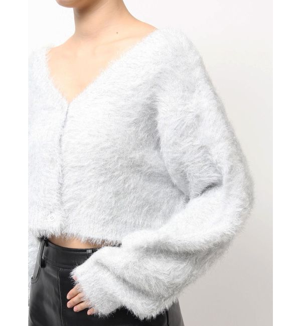 GYDA「ラメシャギーニットカーディガン」|カーディガン|