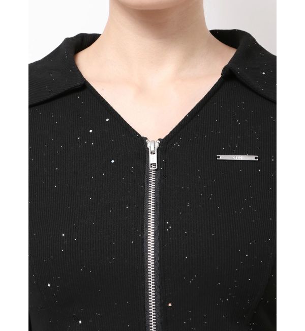 GYDA「GYDA hologram ZIPトップス」|Tシャツ・カットソー|