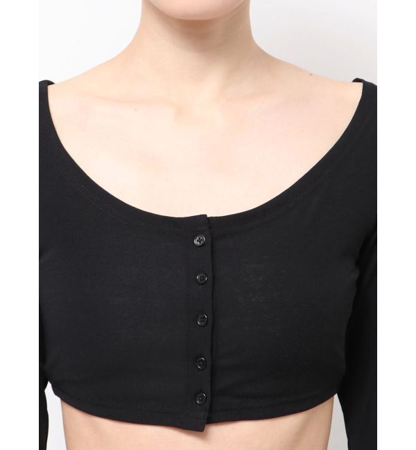 GYDA「シアーショートトップス」|Tシャツ・カットソー|