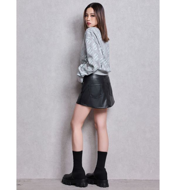 GYDA「GG pattern bijouスウェットトップス」|スウェット・ジャージ|