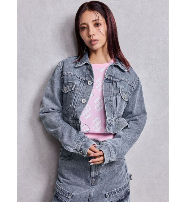 GYDA「GG pattern bijouスウェットトップス」|スウェット・ジャージ|