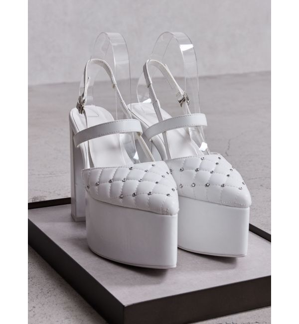 GYDA「bijou quiltingパンプス」|パンプス|オフホワイト