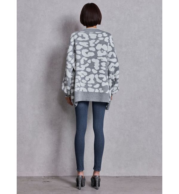 GYDA「ラメGレオパードニットカーディガン」|カーディガン|