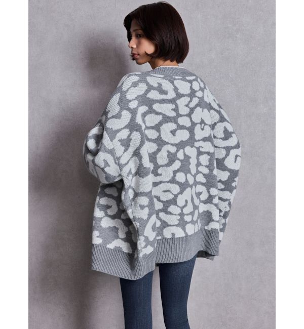 GYDA「ラメGレオパードニットカーディガン」|カーディガン|