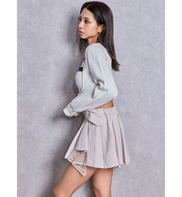 GYDA「GG bijou beltニットボレロ」|カーディガン|