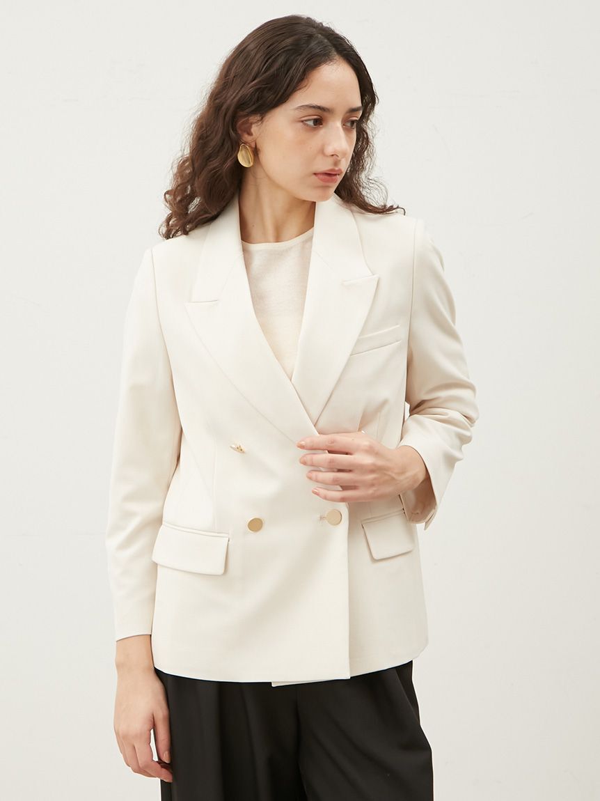 Mila Owen「金釦ダブルブレストブレザー」|テーラードジャケット|IVR