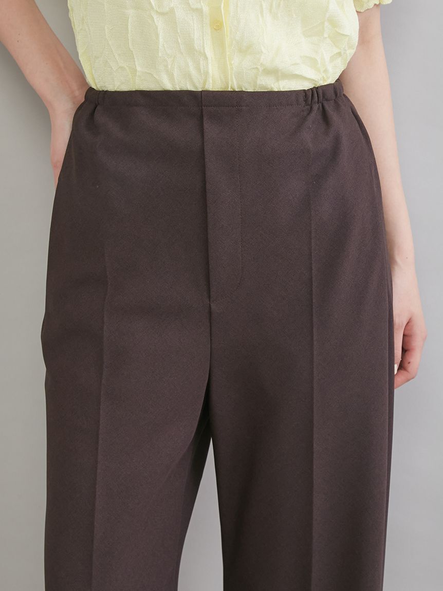 Mila Owen「ウエストゴムワイドイージーパンツ」|チノ|