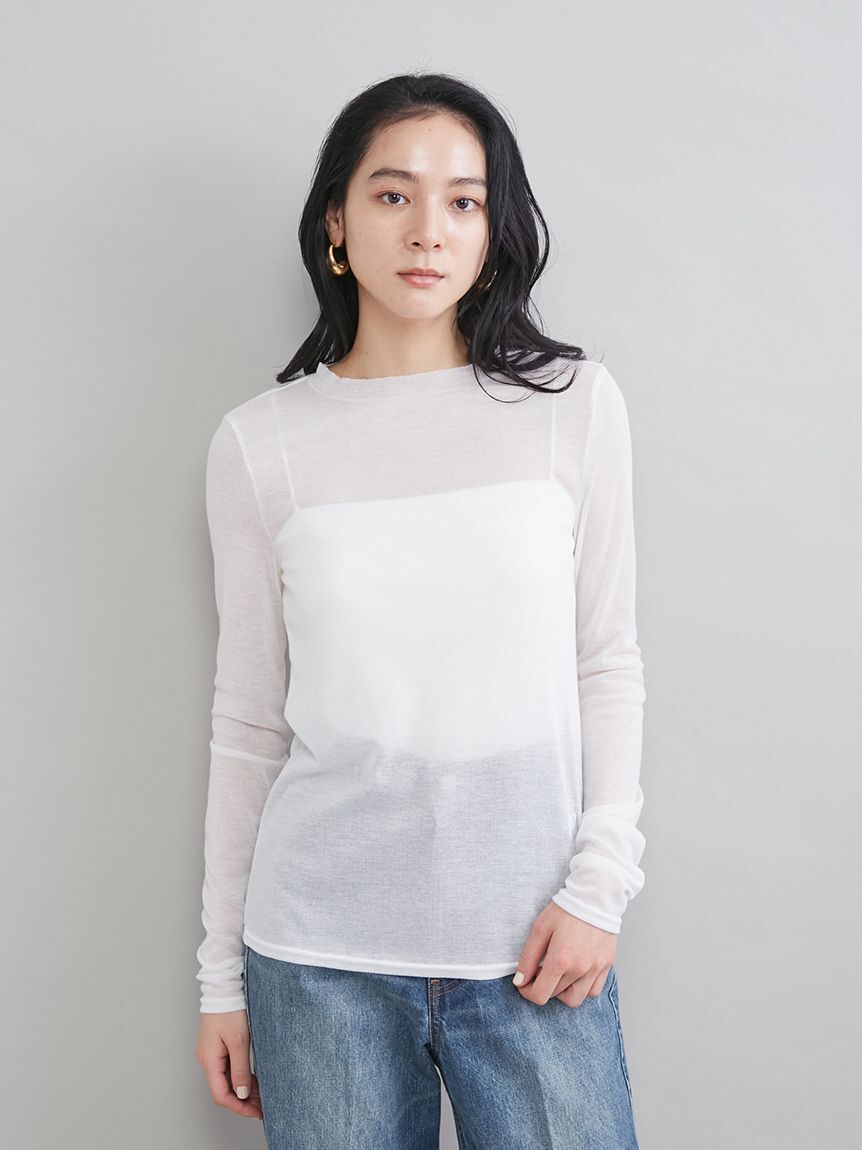 Mila Owen「ウールテンセルシアーロングＴシャツ」|Tシャツ・カットソー|WHT