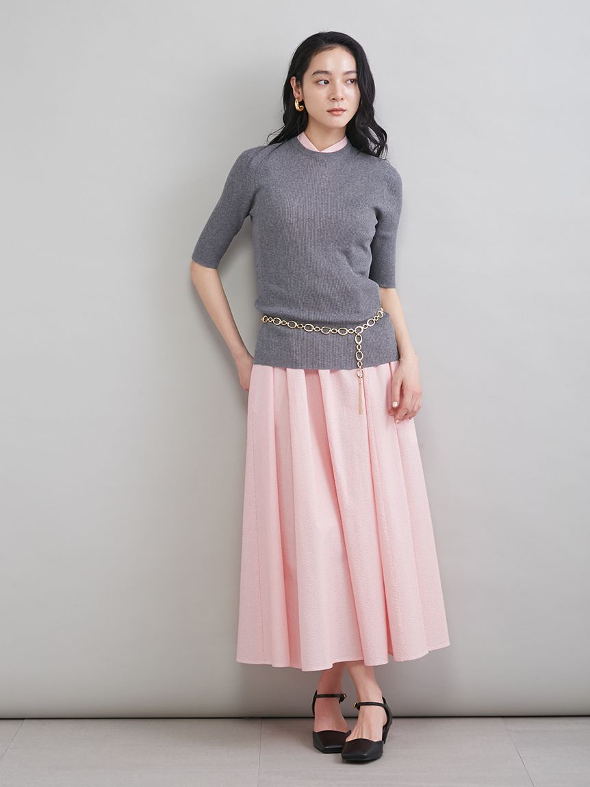 Mila Owen「スリーブレスマキシ丈シャツワンピース」|ワンピース|