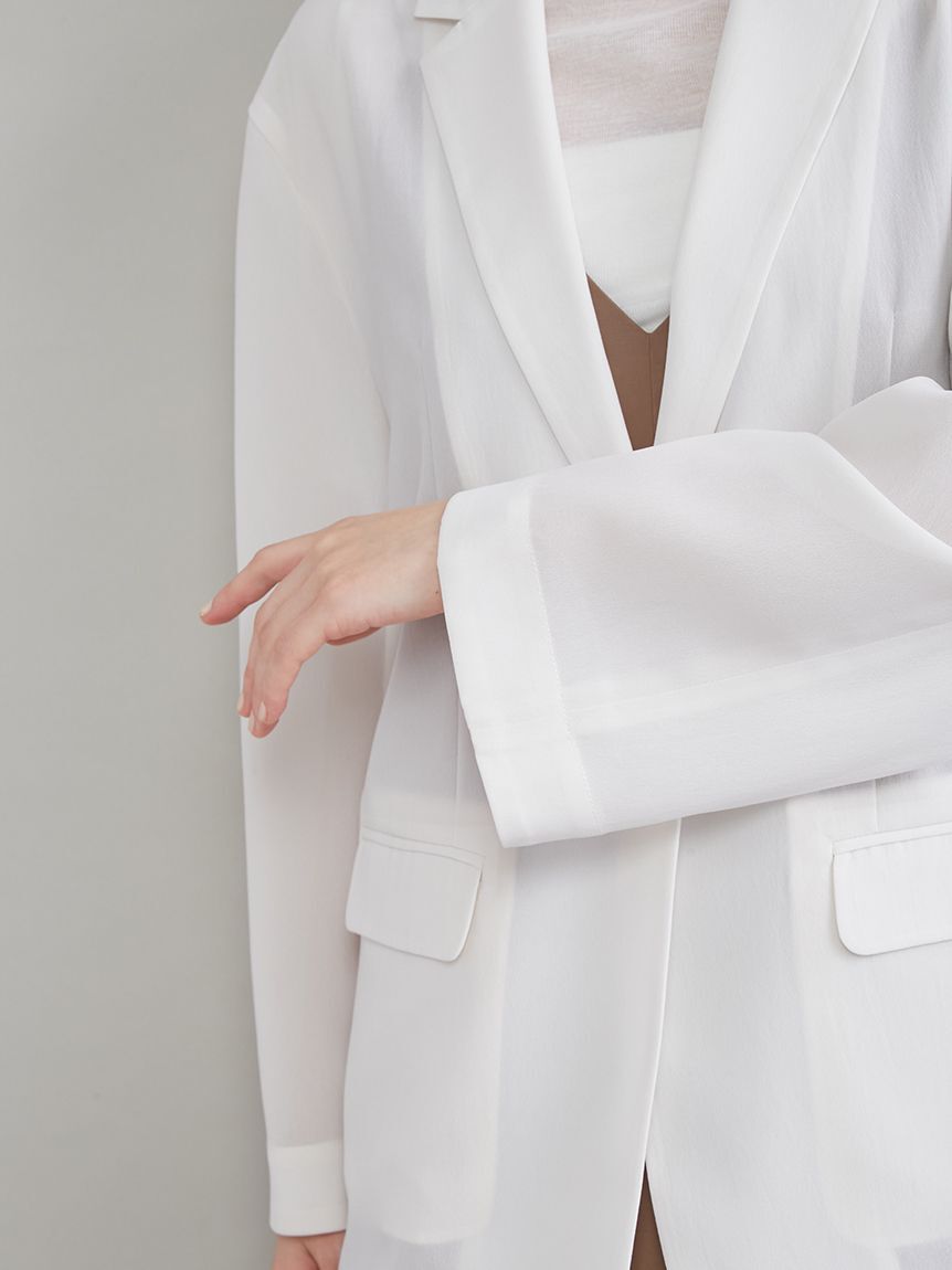 Mila Owen「シアーテーラードジャケット」|テーラードジャケット|