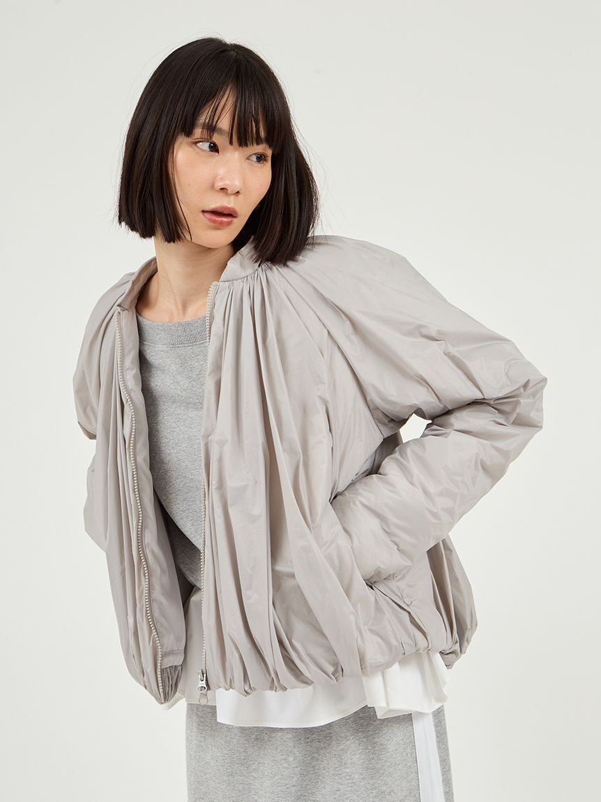 emmi atelier「Re.WAR（TM）シアーギャザー中わたブルゾン」|ブルゾン・スタジャン|