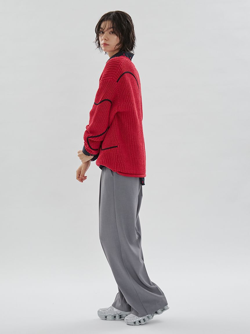 emmi atelier「【HEART】 【ONLINE限定カラーあり】ハートエンブロイダリーニット」|ニット・セーター|