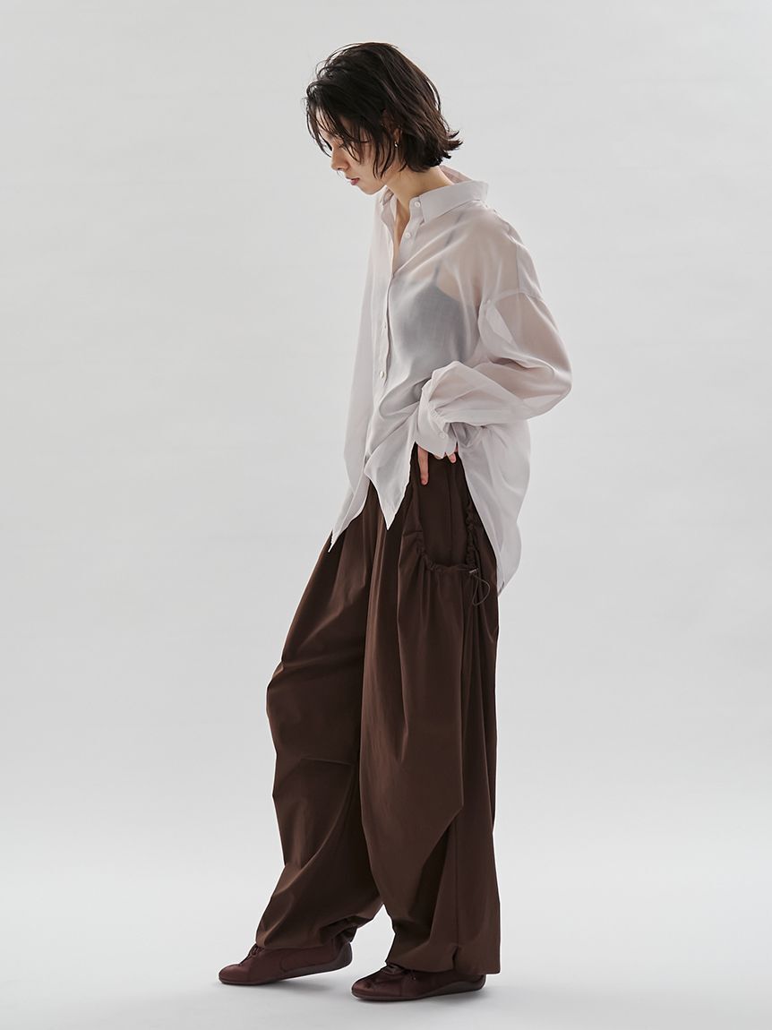 emmi atelier「2wayシアーシャツ」|シャツ・ブラウス|