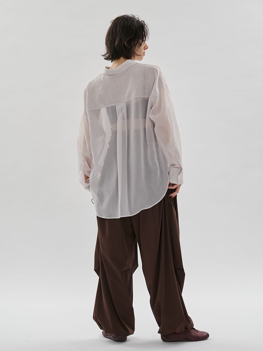 emmi atelier「2wayシアーシャツ」|シャツ・ブラウス|