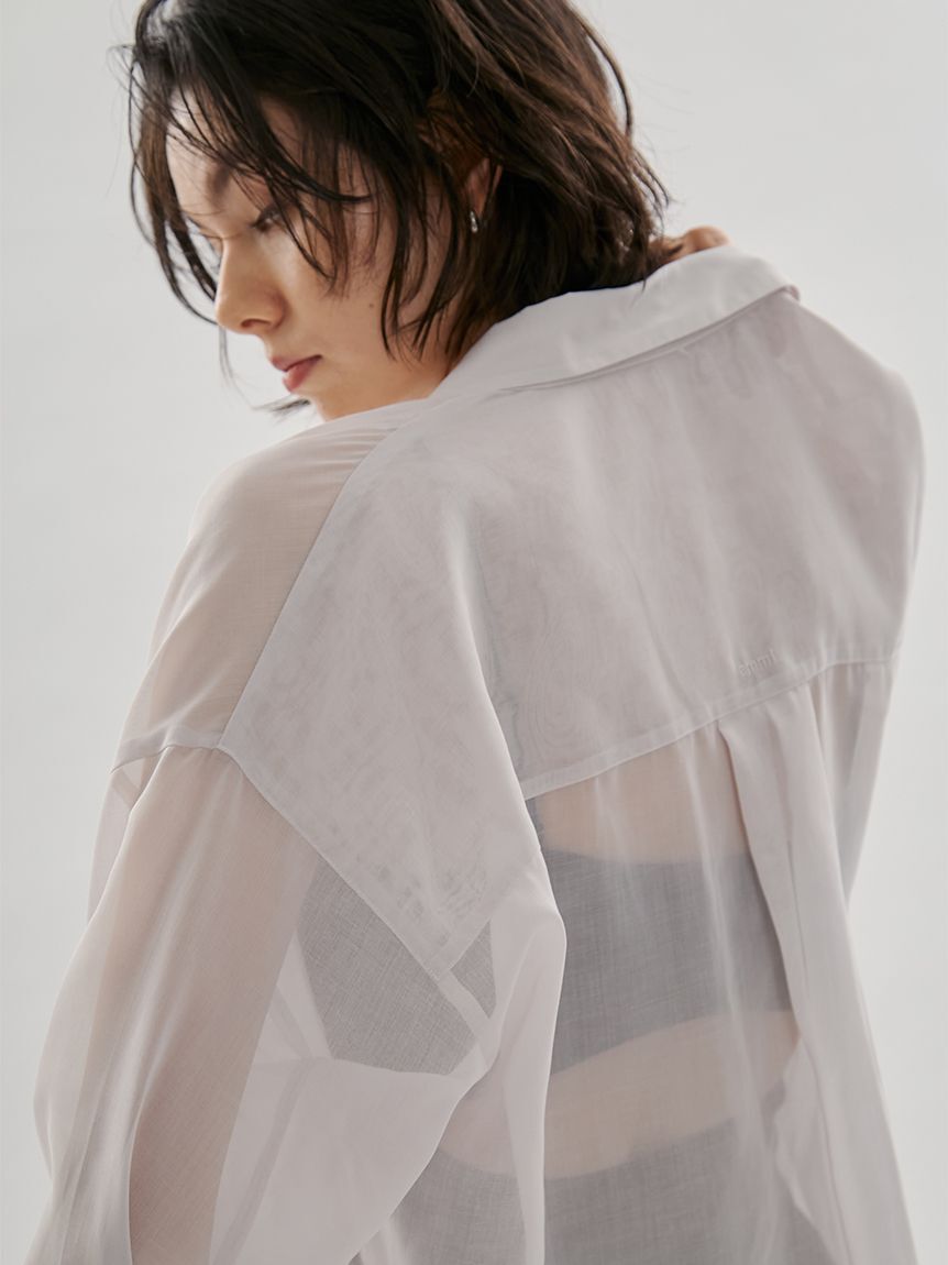 emmi atelier「2wayシアーシャツ」|シャツ・ブラウス|