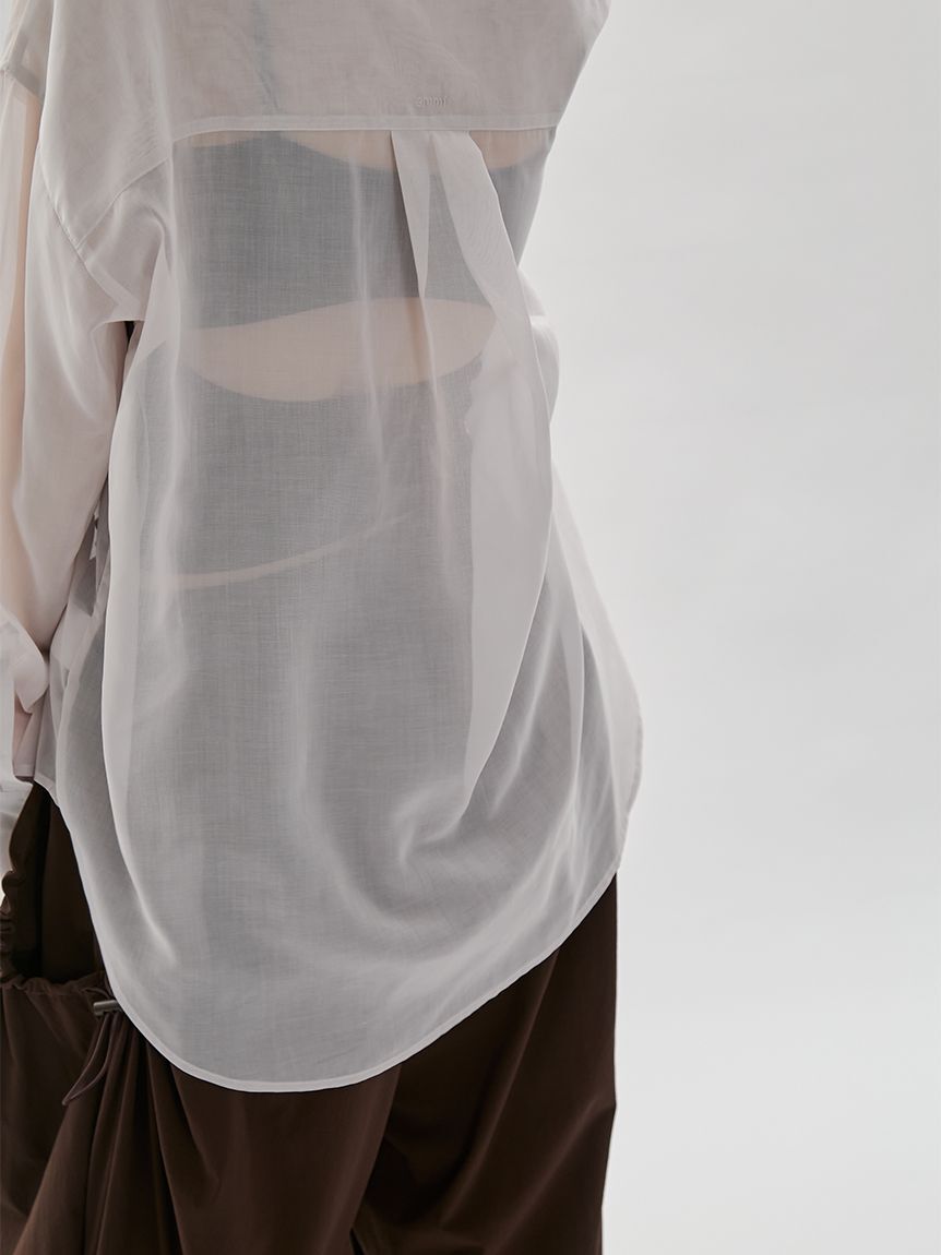 emmi atelier「2wayシアーシャツ」|シャツ・ブラウス|