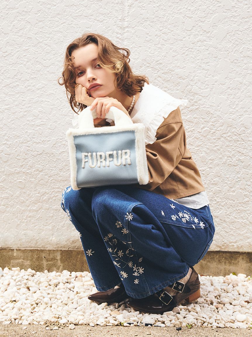 FURFUR「【WEB・一部店舗限定カラー】ムートンロゴトートバッグ」|トートバッグ|