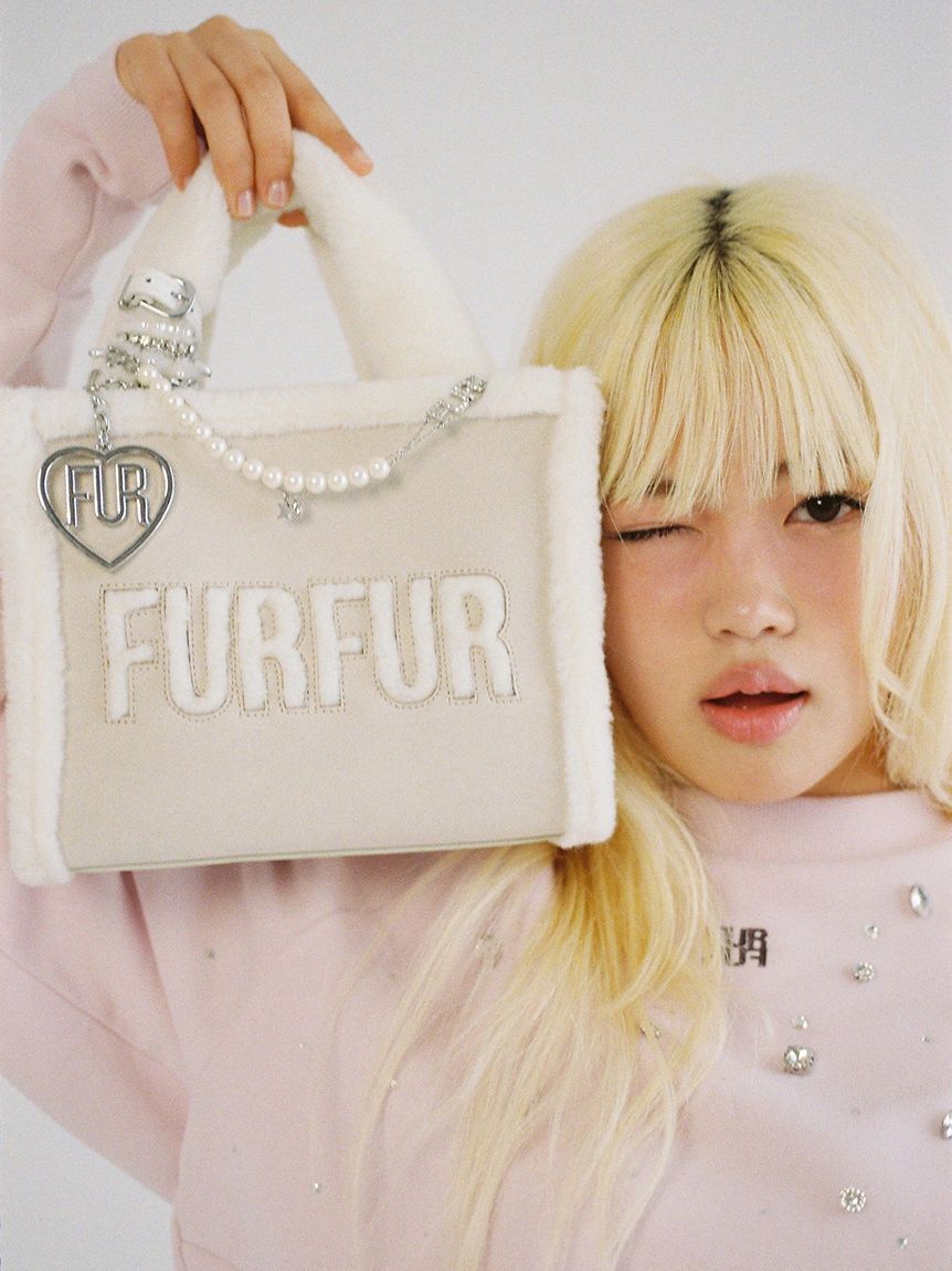 FURFUR「【WEB・一部店舗限定カラー】ムートンロゴトートバッグ」|トートバッグ|