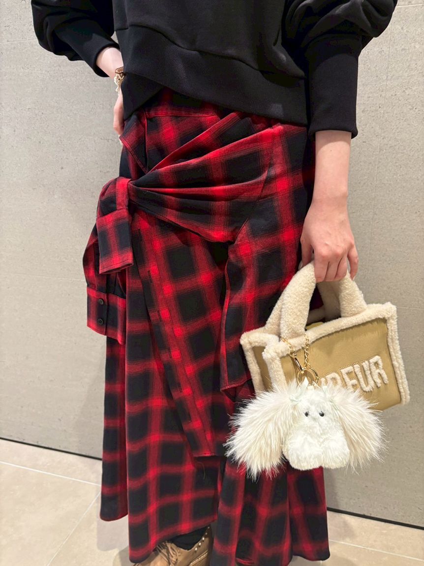 FURFUR「【WEB・一部店舗限定カラー】ムートンロゴトートバッグ」|トートバッグ|