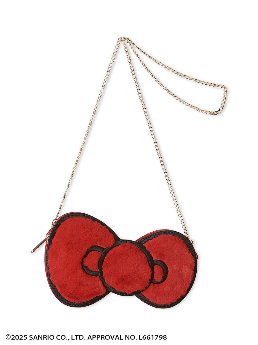 FURFUR「HELLO KITTYリボンバッグ」|ショルダー・メッセンジャー|RED