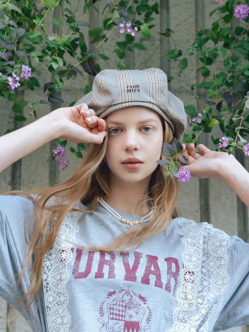 FURFUR「ロゴ刺繍ベレー帽」|ハンチング・ベレー帽|