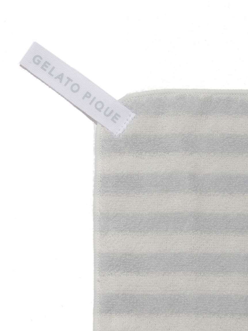 gelato pique「ボーダーループ付きタオル」|ハンカチ|