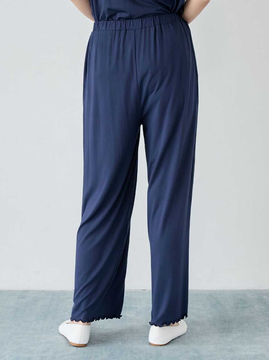 gelato pique「レーヨンロゴメローロングパンツ」|ルームウェア|