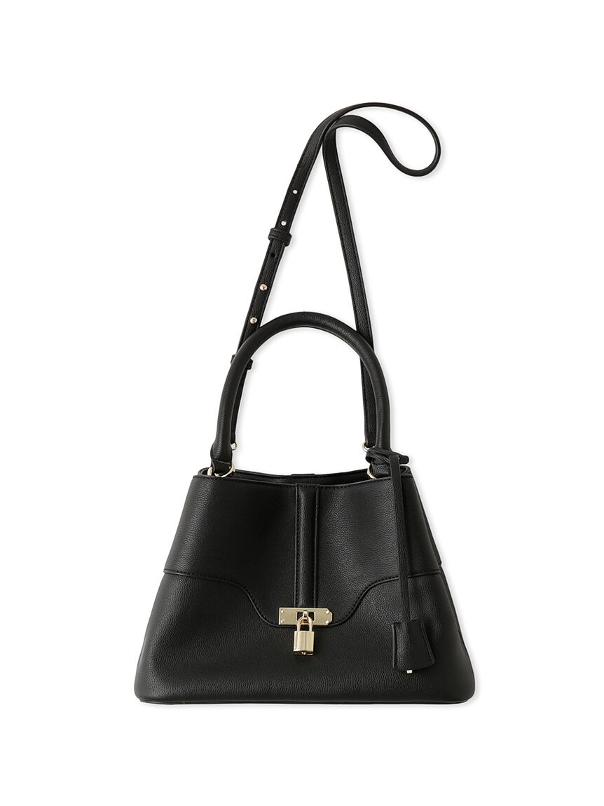 SNIDEL「パッドロックバッグ」|ハンドバッグ|BLK