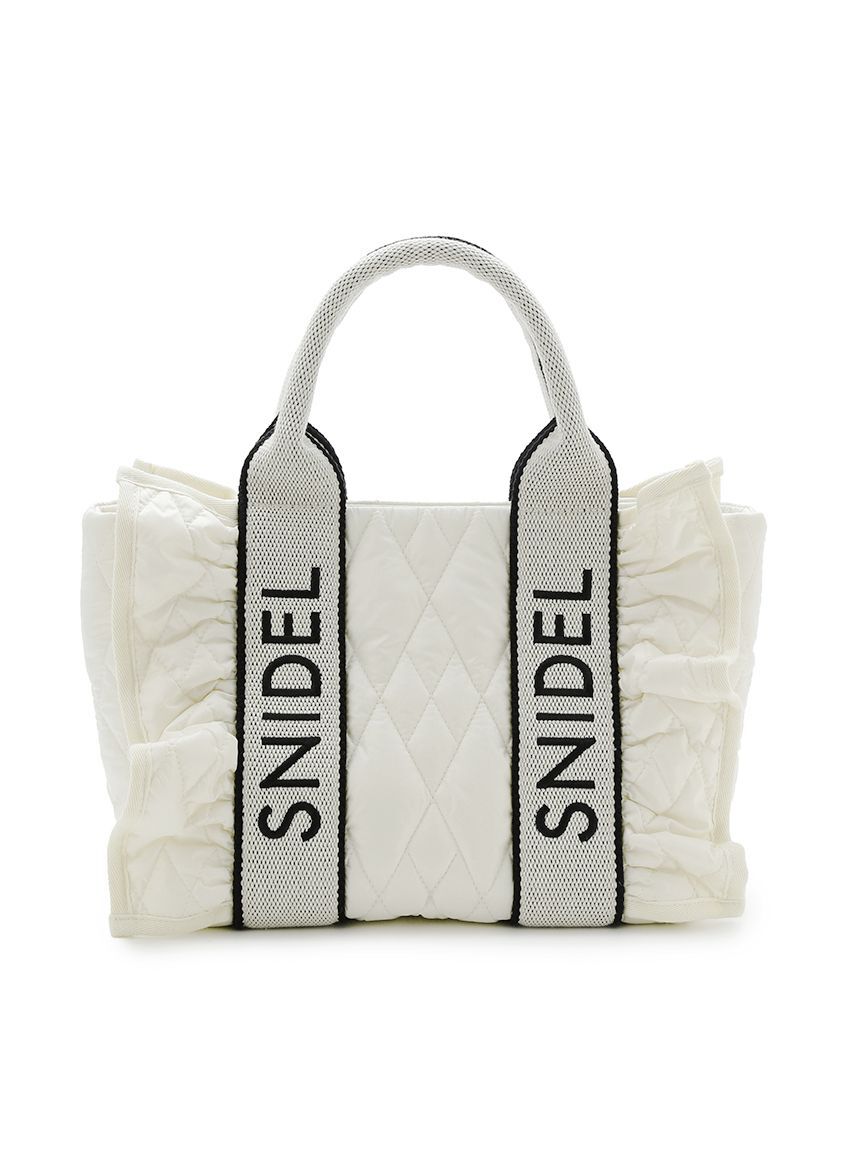 SNIDEL「フリルキルティングロゴバッグ」|ハンドバッグ|